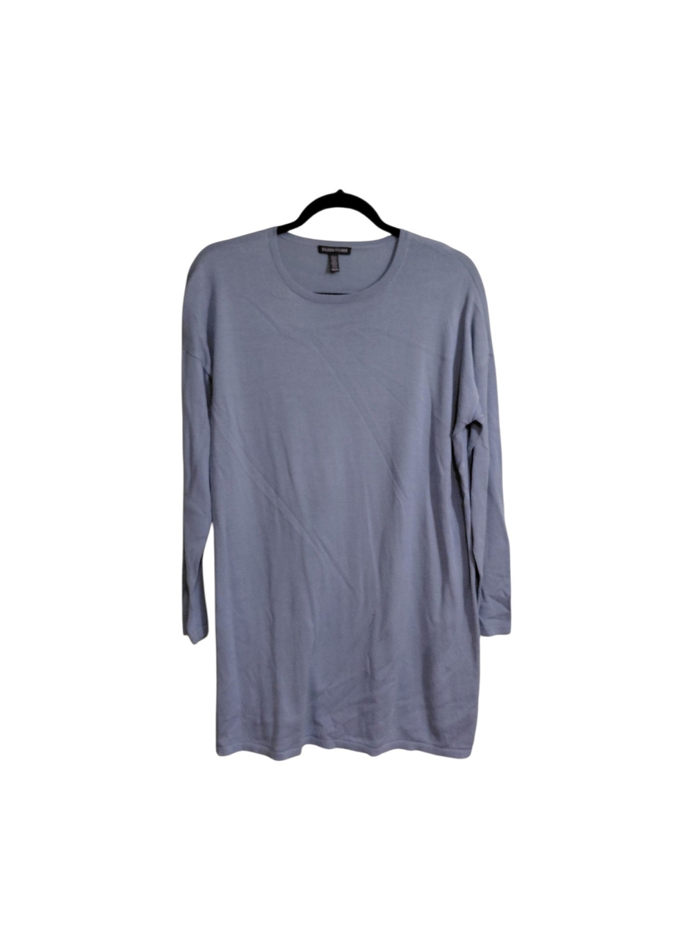 Eileen Fisher Dusty Green Crewneck Long Sleeve Tunic